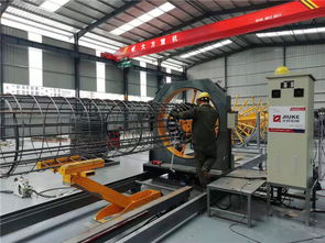 久科機械 數控鋼筋籠滾焊機助力高效電桿生產